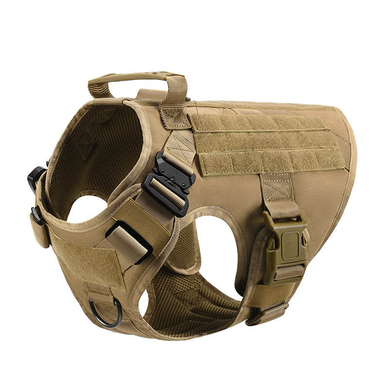 Gilet Tactique pour Chien - Harnais Réglable Grand Chien